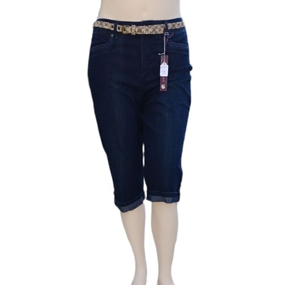615019....Gloria Vanderbilt Crop Jeans Size  12, W30" 16"Inseam 10"Rise - Picture 2 of 8